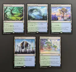 MTG Magic Set of 5 Simic Dual Lands EDH Commander Deck Staples Green Blue Mana - Image 1