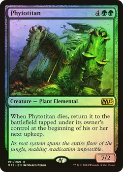 Phytotitan Magic 2015 Core Set (Foil) Mtg Magic English EX - Image 1