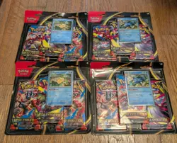 Pokemon TCG Mega Evolutions 3 Pack Blisters Lot Of 4 - 2x Psyduck 2x + Golduck - Image 1
