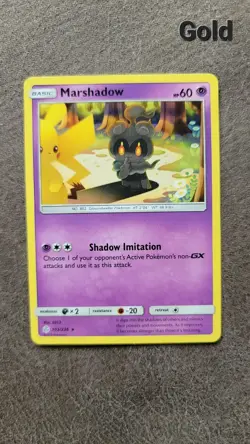 Pokemon TCG Sun & Moon Cosmic Eclipse Marshadow 103/236 NH RARE - Pikachu cameo - Image 1