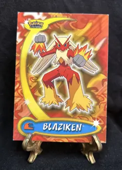 Topps Pokemon Advanced Challenge Non Holo Blaziken #9 Vintage - Image 1