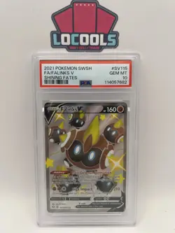 2021 Pokemon SWSH FA Falinks V Shining Fates SV115/SV122 PSA GEM MT 10 - Image 1