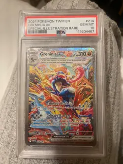 2024 POKEMON TWM EN GRENINJA EX SPECIAL ILLUSTRATION RARE #214 - Image 1