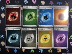 151 Cosmos Holo Energy Full Set Of 8 Collection Pokemon SV SVE 001-008 - Image 1