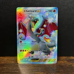 Pokemon TCG Pocket Shiny Charizard EX Holographic SIR- Fan Art - Image 1