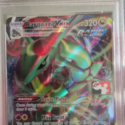 Pokemon Rayquaza VMAX Prize Pack PSA 9 Series 1 One Play Promo 111/203 2022 - Image 3