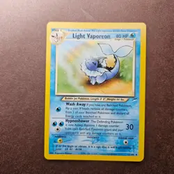 Pokemon TCG Light Vaporeon - Neo Destiny Unlimited 52/105 LP - Image 1