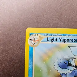 Pokemon TCG Light Vaporeon - Neo Destiny Unlimited 52/105 LP - Image 2