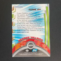 2000 Topps Pokemon Series 3 #HV16 Nurse Joy Blue Logo - Image 2