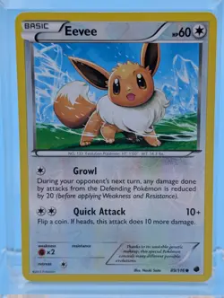 Eevee 89/116 Reverse Holo - Common - Pokemon Plasma Freeze - LP - See Video - Image 1