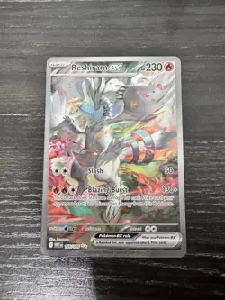 Reshiram ex Special illustration Rare 166/086 Sv: White Flare Pokemon TCG - Image 1