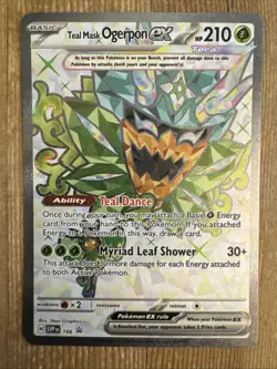 Teal Mask Ogerpon ex - SVP166 - SVP Black Star Promos NM, English Pokemon Scarle - Image 1