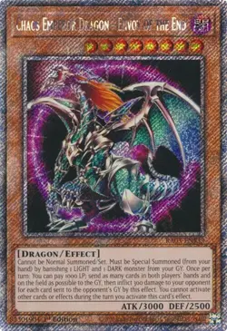 Yu-Gi-Oh! Chaos Emperor Dragon Envoy of the End RA03-EN133 Platinum Secret Rare - Image 1