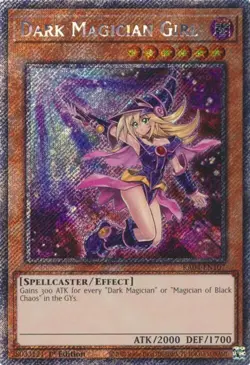 Yu-Gi-Oh! Dark Magician Girl 7th Art RA04-EN107 Platinum Secret Rare - Image 1