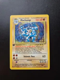 Machamp Holo 1st Edition Base Set 8/102 1999 - 2000 Pokemon Card - Image 1