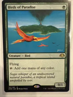 MTG: Birds of Paradise Card Dominaria Remastered Magic The Gathering - NM - Image 1