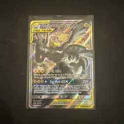 Pokemon TCG Black Star Promo Pikachu & Zekrom GX SM168 Card Full Art NM - Image 1