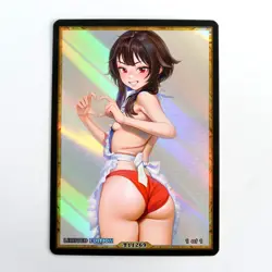 MEGUMIN Waifu Anime Card LIMITED 1/1 Custom TCG Holo Goddess Story ACG T11269 - Image 1