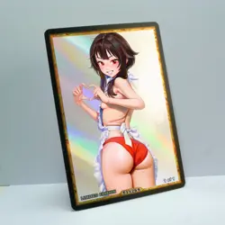 MEGUMIN Waifu Anime Card LIMITED 1/1 Custom TCG Holo Goddess Story ACG T11269 - Image 2