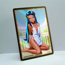 NESSA Waifu Anime Card LIMITED 1/1 Custom TCG Holo Goddess Story ACG T11286 - Image 2