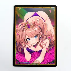 ENOSHIMA JUNKO Waifu Anime Card LIMITED 1/1 Custom TCG Holo T11228 - Image 1