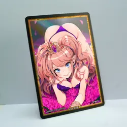 ENOSHIMA JUNKO Waifu Anime Card LIMITED 1/1 Custom TCG Holo T11228 - Image 2