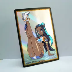 NESSA Waifu Anime Card LIMITED 1/1 Custom TCG Holo Goddess Story ACG T11285 - Image 2