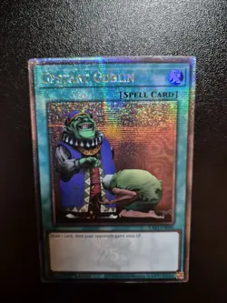 Yu-Gi-Oh Upstart Goblin 1st Edition Quarter Century Secret Rare Card RA03-EN096 - Image 3