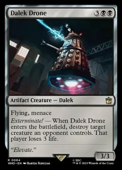 Dalek Drone x1 Magic the Gathering 1x Doctor Who mtg card - Image 1