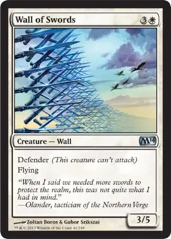 Wall of Swords - Foil x1 NM Magic the Gathering 1x Magic 2014 mtg card - Image 1