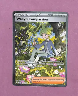 Wally's Compassion - 186/132 - SIR - Mega Evolutions - Pokemon Card - NM/MT - Image 1