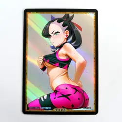 MARNIE Waifu Anime Card LIMITED 1/1 Custom TCG Holo Goddess Story ACG T11265 - Image 1