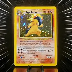 Typhlosion Rare Holofoil Pokemon Card with Holo 2000 Neo Genesis 17/111 NM CARD! - Image 1