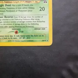 Pokemon Card Butterfree 19/75 Neo Discovery WOTC Rare Non Holo WOTC - Image 2