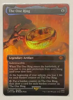 The One Ring Borderless Foil - Mythic - Lord of the Rings LOTR MTG - Image 1