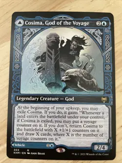 MTG Cosima God of the Voyage / The Omenkeel Showcase Regular Rare Kaldheim NM/M - Image 1