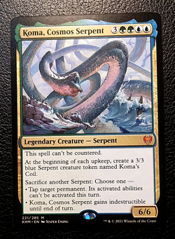 MTG Magic the Gathering Koma, Cosmos Serpent NM/M Kaldheim 221/285 Mythic Rare - Image 4