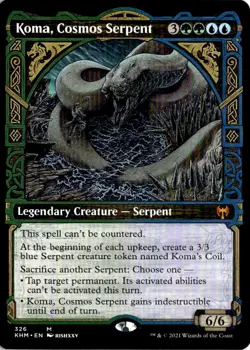 Koma, Cosmos Serpent (Showcase) M Kaldheim 326 NM - Image 1