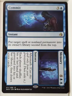 Commit / Memory - Amonkhet - Magic the Gathering MTG Nice! - Image 1