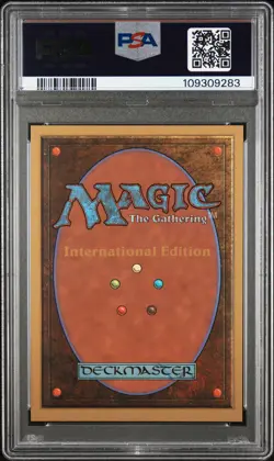 1993 MAGIC THE GATHERING INTERNATIONAL EDITION BLACK LOTUS PSA 8 - Image 2