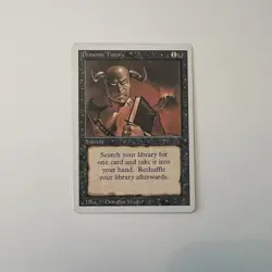 MTG Revised Edition (3rd) Demonic Tutor Regular Uncommon Lightly Played - Image 1