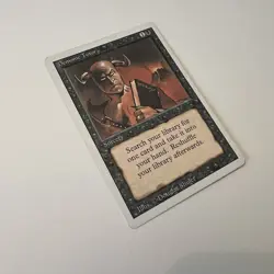 MTG Revised Edition (3rd) Demonic Tutor Regular Uncommon Lightly Played - Image 3