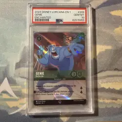 ⚔DOUBLE SWORD ERROR⚔ Genie On The Job PSA 10 Enchanted Disney Lorcana IN HAND! - Image 1