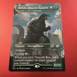 MTG English Godzilla, Primeval Champion NM Normal Ikoria: Lair of Behemoths - Image 1