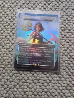 Yuna's Sending Staff - Staff of the Storyteller (Rainbow Foil) Secret Lair Drop - Image 1