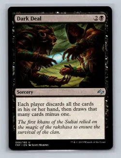 2x MTG Dark Deal ~ FRF Fate Reforged ~ #066 ~ English 2015 ~ Uncommon ~ LP - Image 2