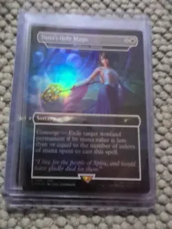 Yuna's Holy Magic FOIL Final Fantasy Secret Lair Magic the Gathering MTG - Image 1