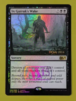 FOIL PROMO In Garruk's Wake x1 Magic 2015 Core Set M15 Launch Party 1x MTG - Image 1