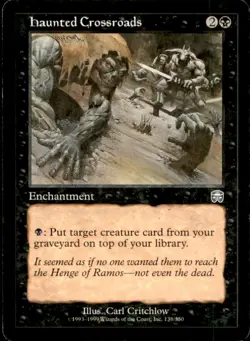 MTG Haunted Crossroads LP Light Play Mercadian Masques [2624] - Image 1