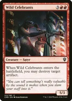 FOIL Wild Celebrants | MTG Magic Commander Legends | English | NM-M - Image 1